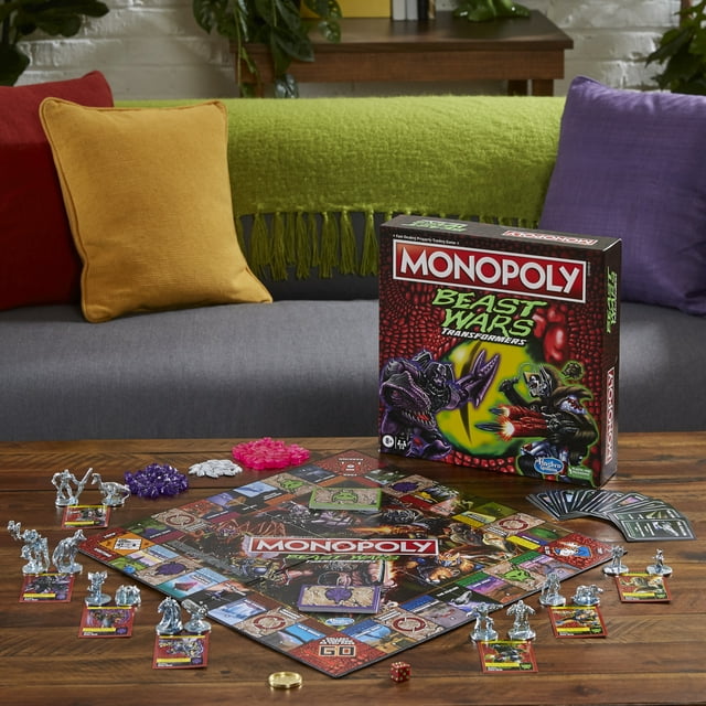 Monopoly Transformers Beast Wars Board Game for Kids and Family Ages 8 and Up, 2-6 Players