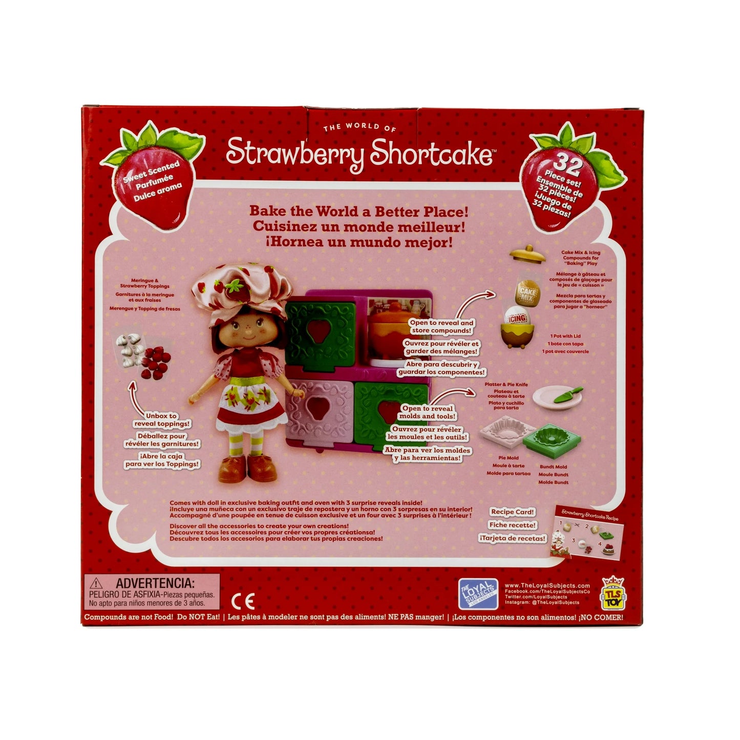 Strawberry Shortcake Poseable Doll & Berry Bake Shoppe Playset with Oven, Children Ages 3+