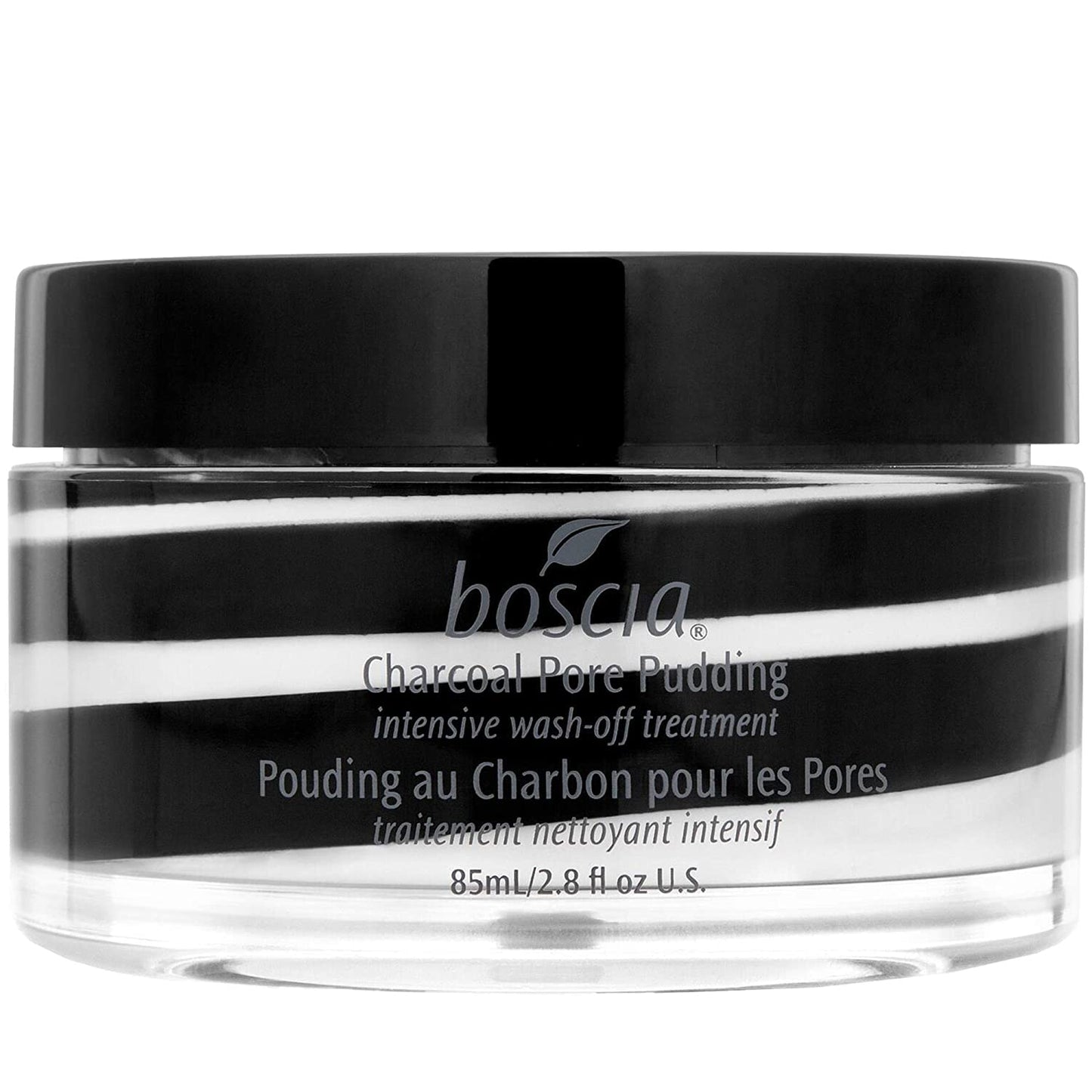 boscia Charcoal Pore Pudding - Vegan, Cruelty-Free, Natural Skin Care - Wash Off Face Mask with Activated Charcoal & Binchotan White Charcoal - For Combination to Oily Skin Types - 2.8 Oz