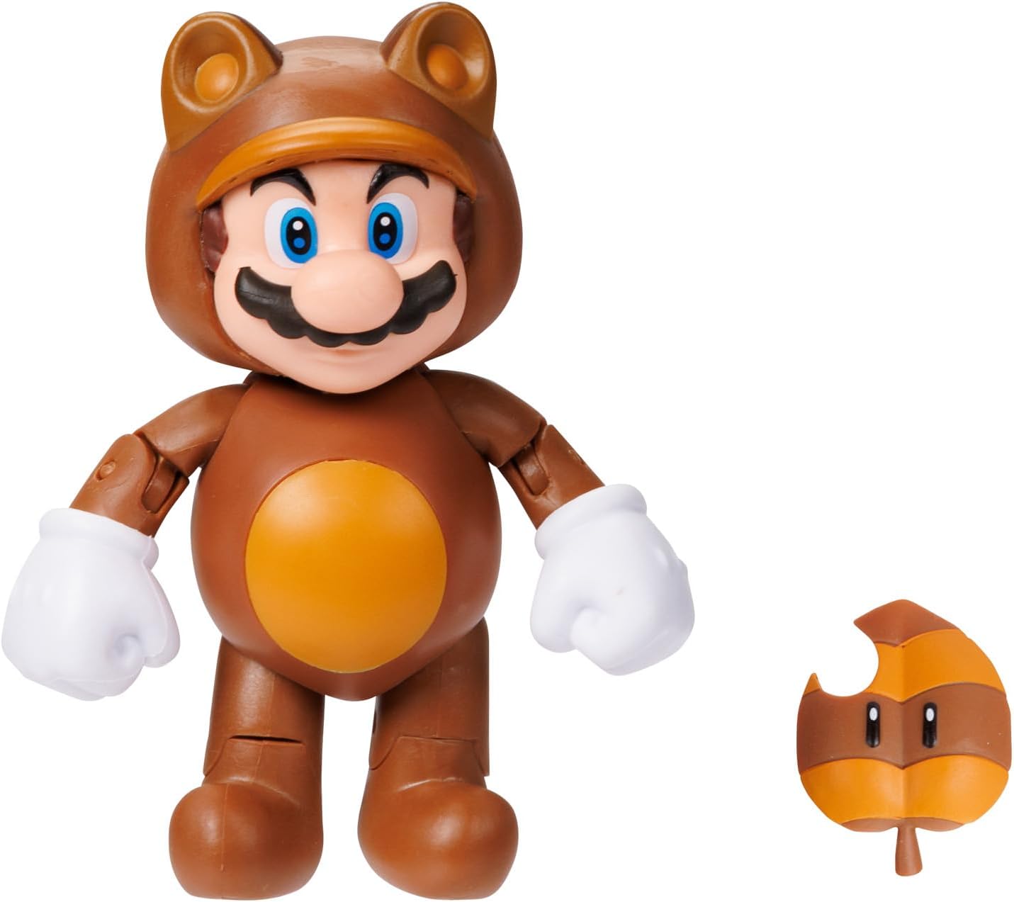 Super Mario Tanooki Mario Action Figure (with Super Leaf)