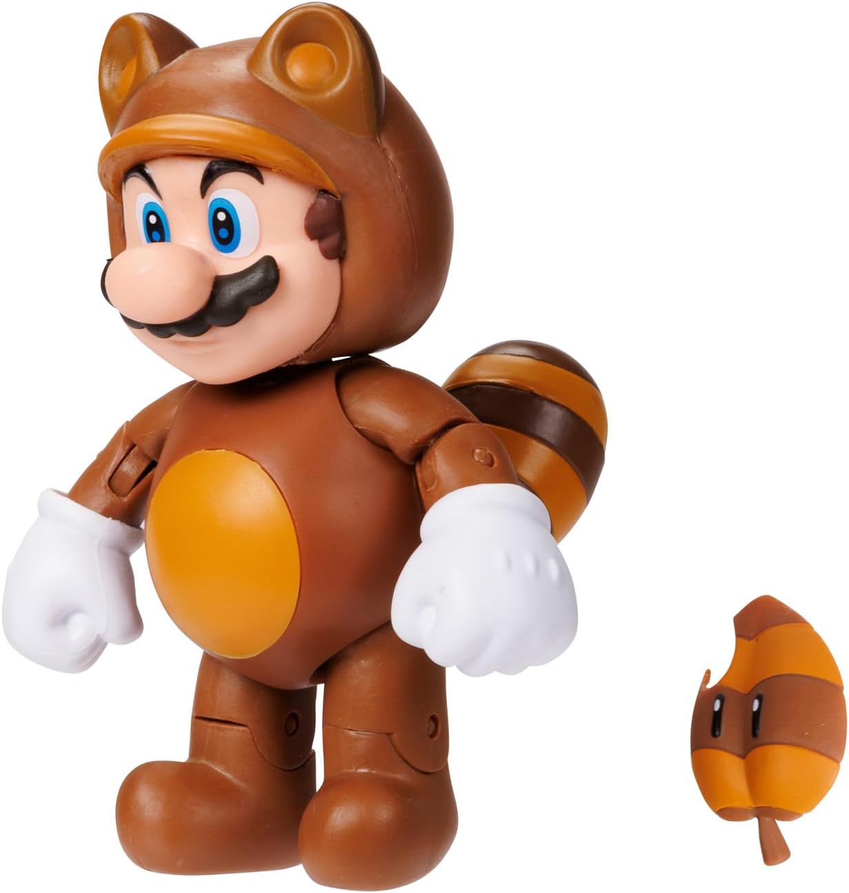 Super Mario Tanooki Mario Action Figure (with Super Leaf)