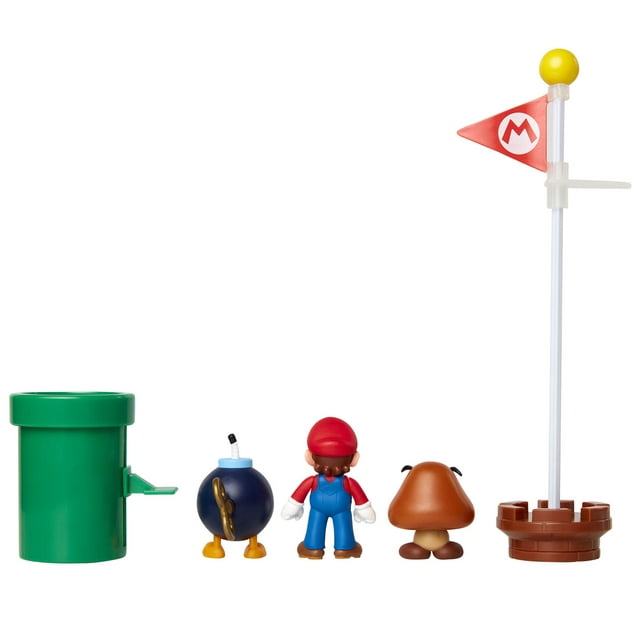 Nintendo 2.5" Acorn Plains Diorama Set