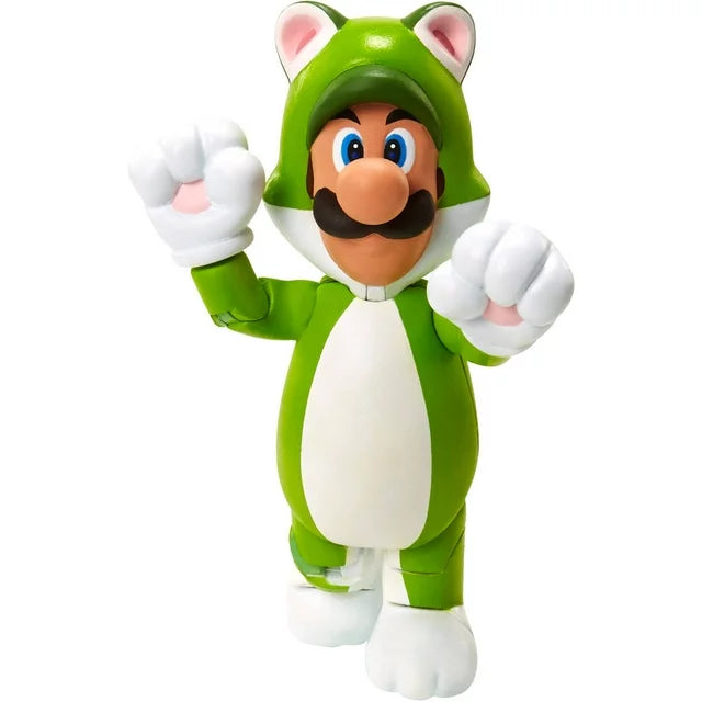 Nintendo Super Mario - Cat Luigi with Super Bell 4" Figure