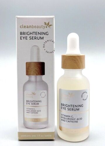 Clean Beauty Brightening Eye Serum Vitamin C, Hyaluronic Acid, Caffeine 1oz