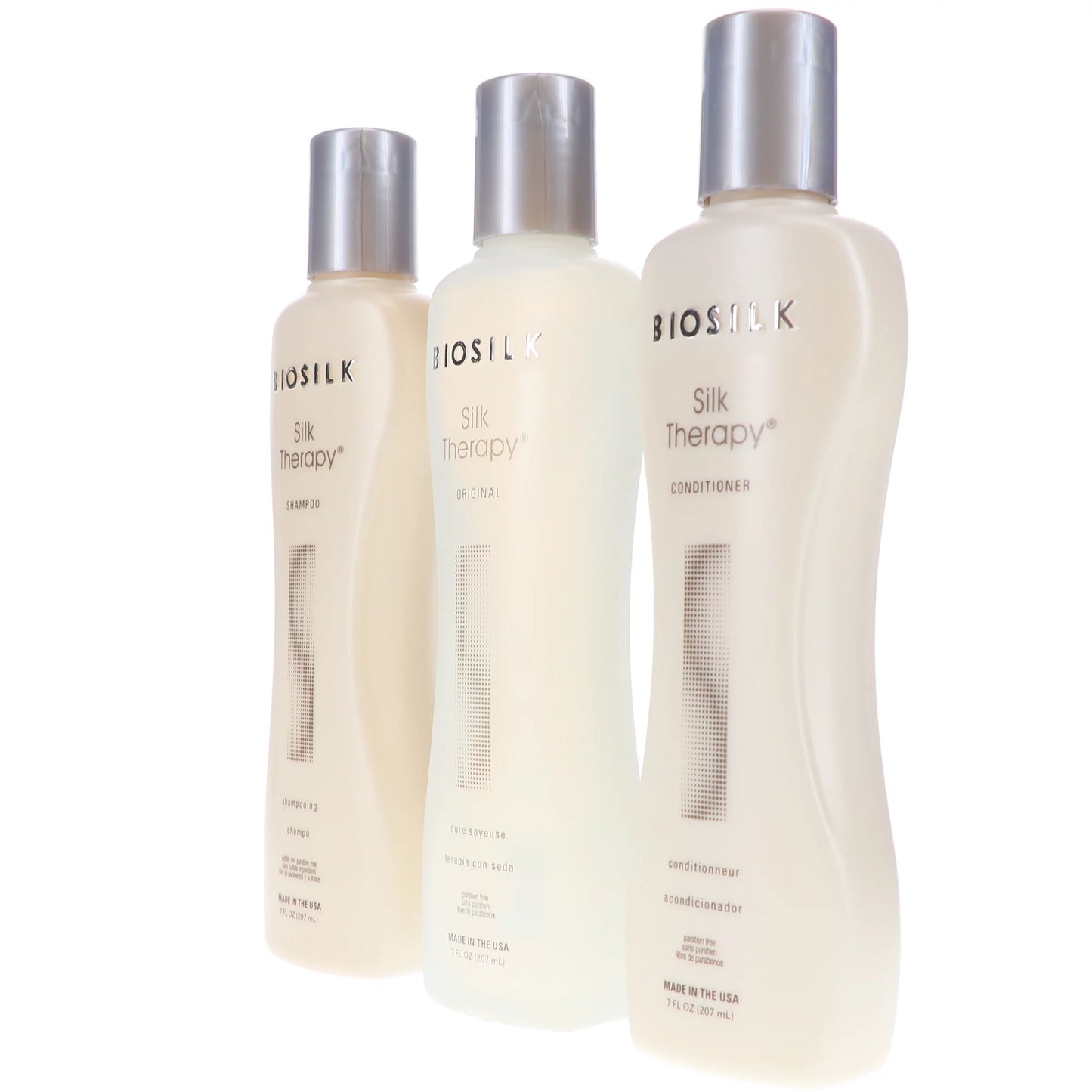 BioSilk Therapy Shampoo, Conditioner, Treatment