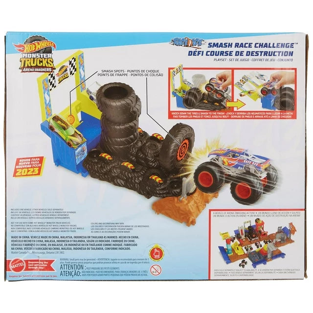 Hot Wheels Monster Trucks Smash Race Challenge One Size