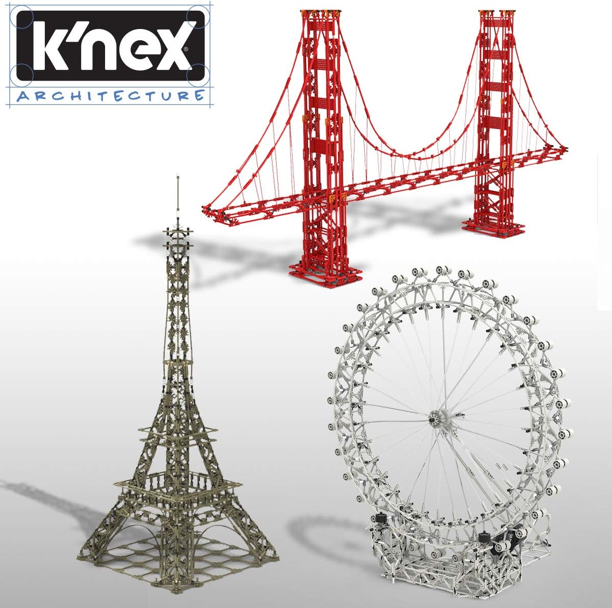 K'NEX Architecture: Eiffel Tower - Build IT Big - Collectible Building Set for Adults & Kids 9+ - New - 1,462 Pieces - 2 1/2 Feet Tall