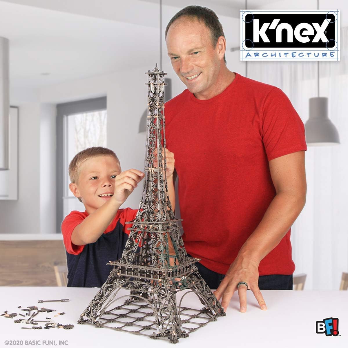 K'NEX Architecture: Eiffel Tower - Build IT Big - Collectible Building Set for Adults & Kids 9+ - New - 1,462 Pieces - 2 1/2 Feet Tall