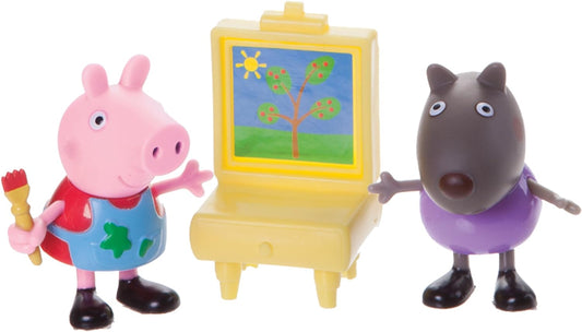 Peppa Pig Peppa & Danny Dog Painting Class Playset Easel Play Set