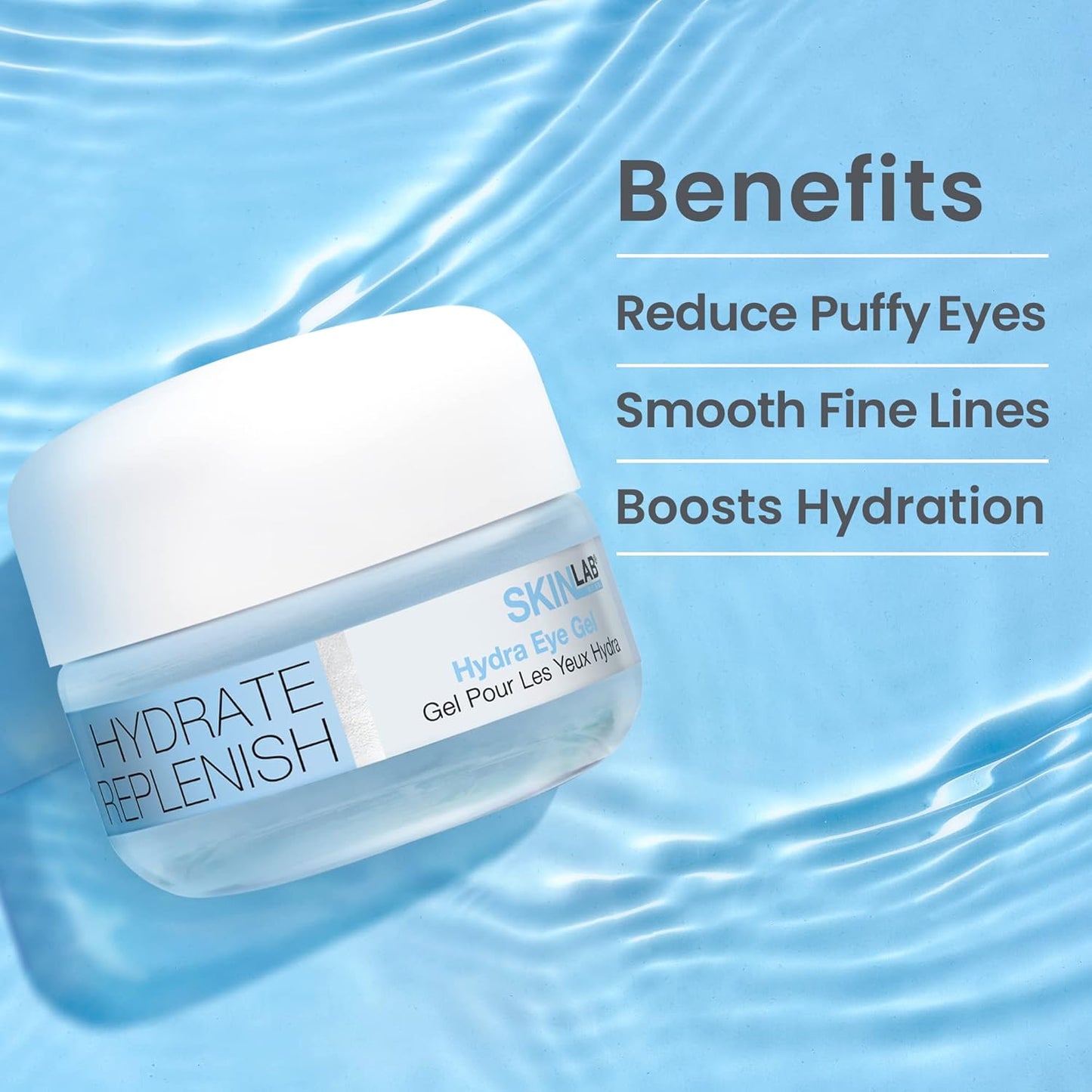 Hydrate & Replenish EYE CREAM- Gel Hydrator-Cream with Hyaluronic Acid & Marine Extracts