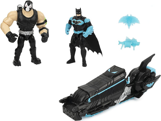 DC Comics Batman Moto-Tank Vehicle with 4-inch Bane Action Figure and Exclusive Batman Action Figure, Kids Toys for Boys