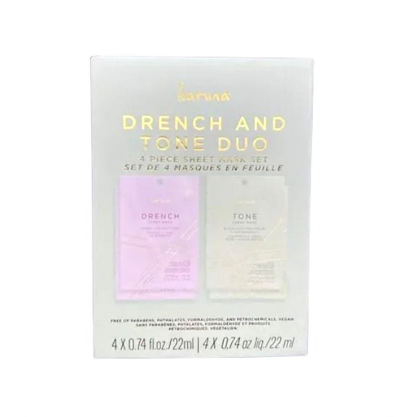 Karuna Drench & Tone Duo 4 Piece Sheet Mask Set