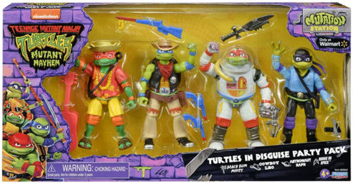 Teenage Mutant Ninja Turtles: Mutant Mayhem Costume Turtle Basic Figure 4-Pack by Playmates Toys