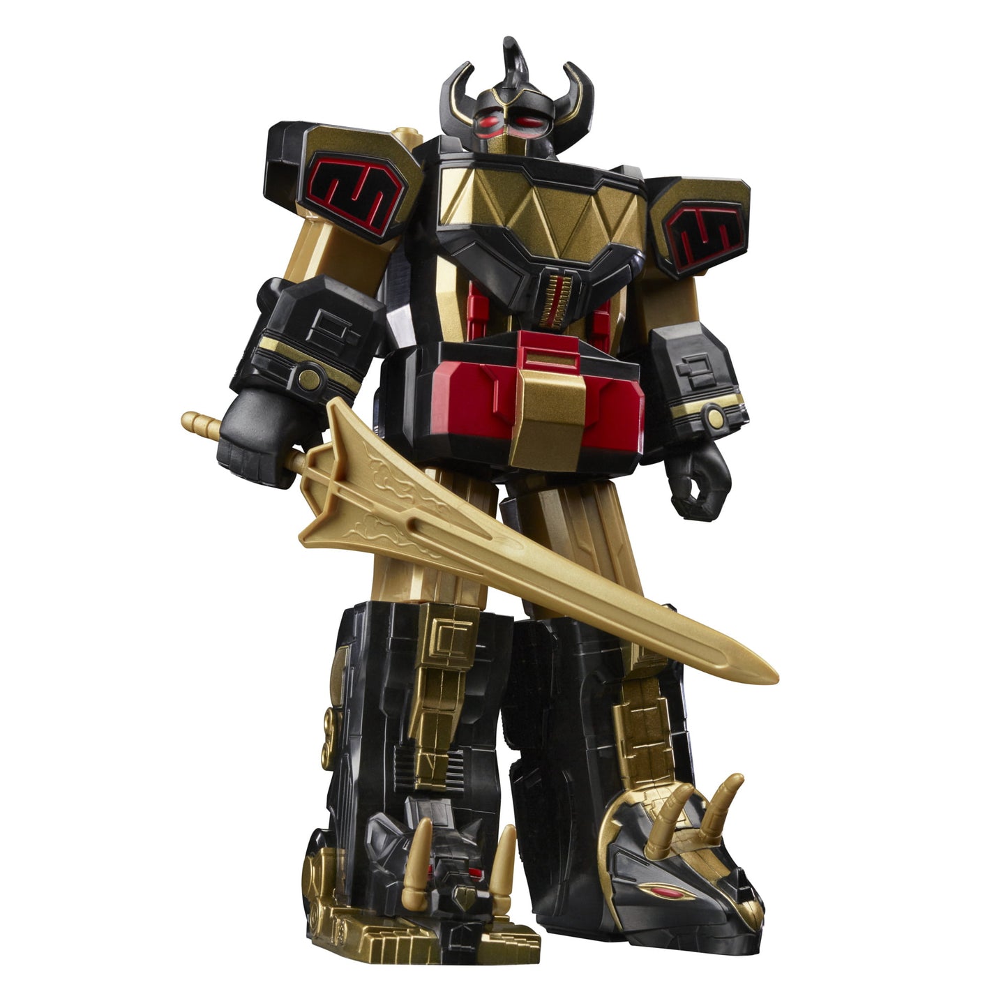 Power Rangers Mighty Morphin Black and Gold Dino Megazord Action Figure Set, 2 Pieces