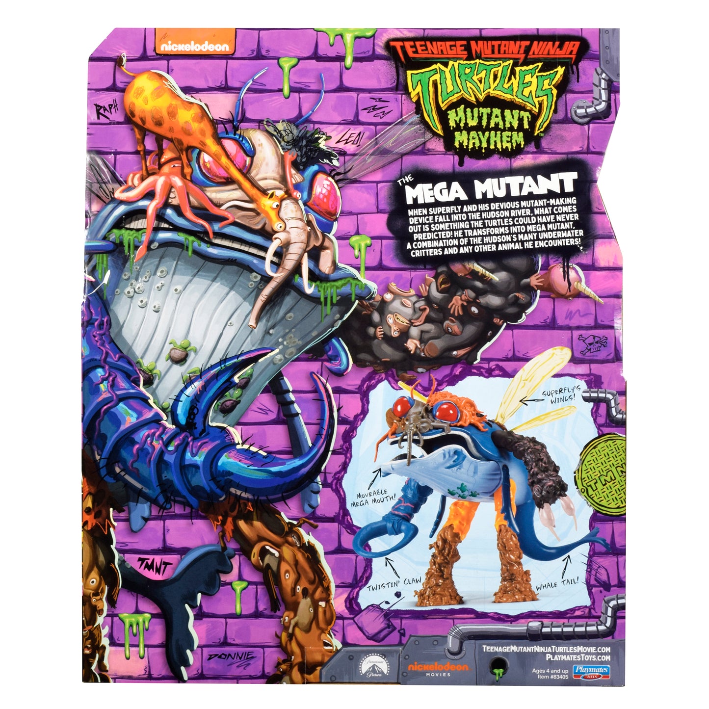 Teenage Mutant Ninja Turtles: Mutant Mayhem 10" Giant Megamutant Figure by Playmates Toys