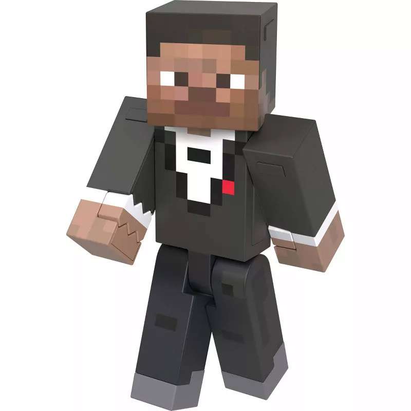 Minecraft Diamond Level Tuxedo Steve Action Figure