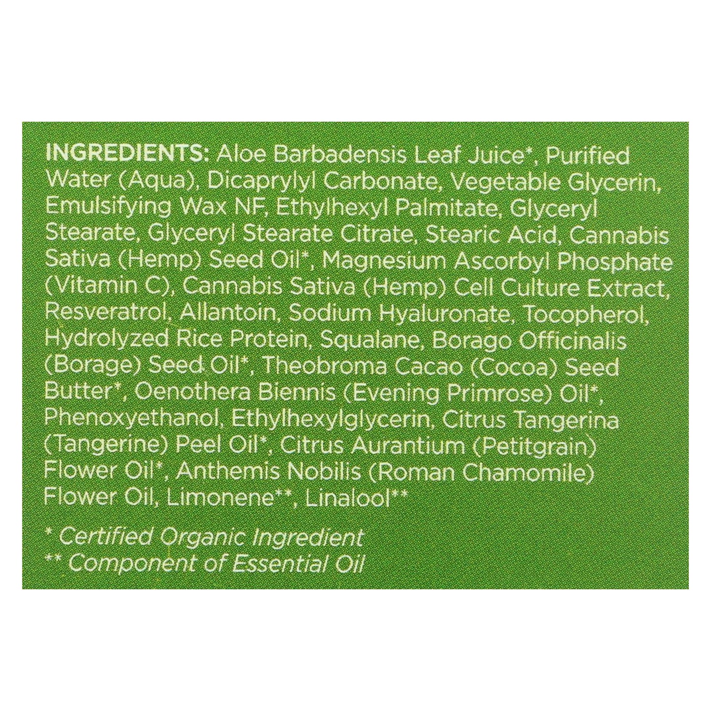 Andalou Naturals CannaCell Dreamy Face Night Cream with Hemp Seed Oil, 1.7oz, For all Skin Types