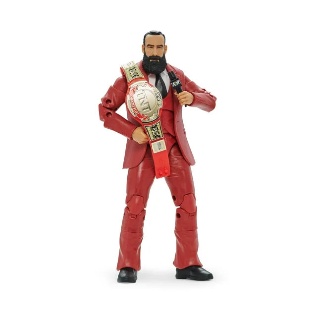 AEW Unmatched - 6 inch Mr. Brodie Lee Figure with Papers, Microphone, and TNT Championship Belt