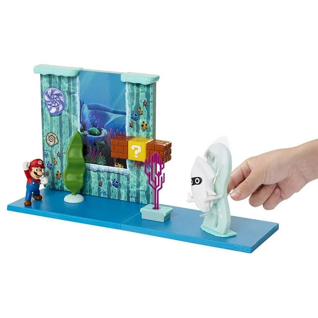 Nintendo Underwater Playset with Environment piece, 2.5" Mario Figure