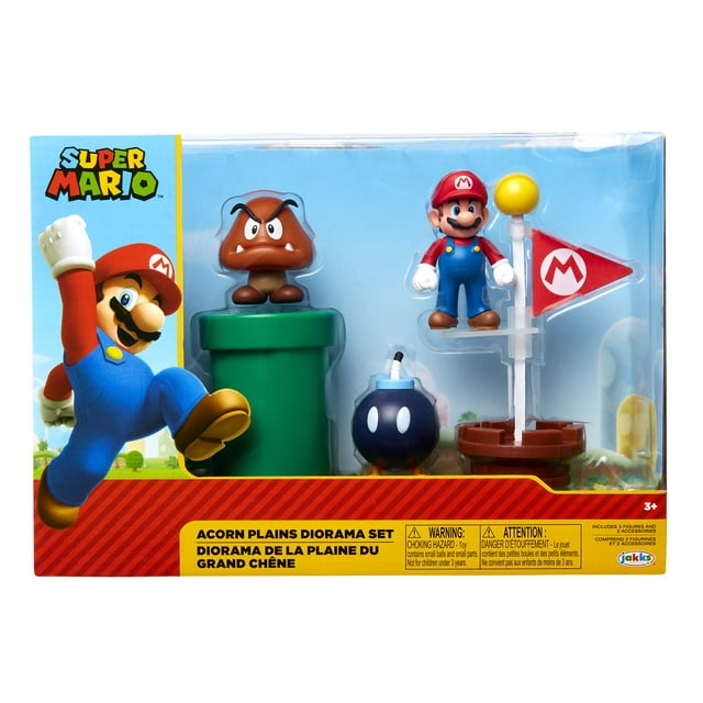 Nintendo 2.5" Acorn Plains Diorama Set