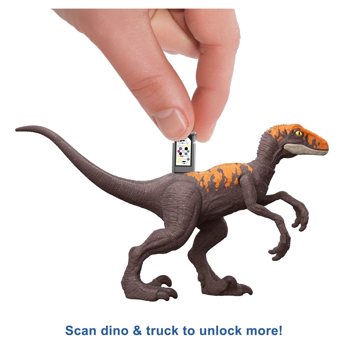 Jurassic World Dominion Capture and Crush Truck with Velociraptor Action Figure Toys