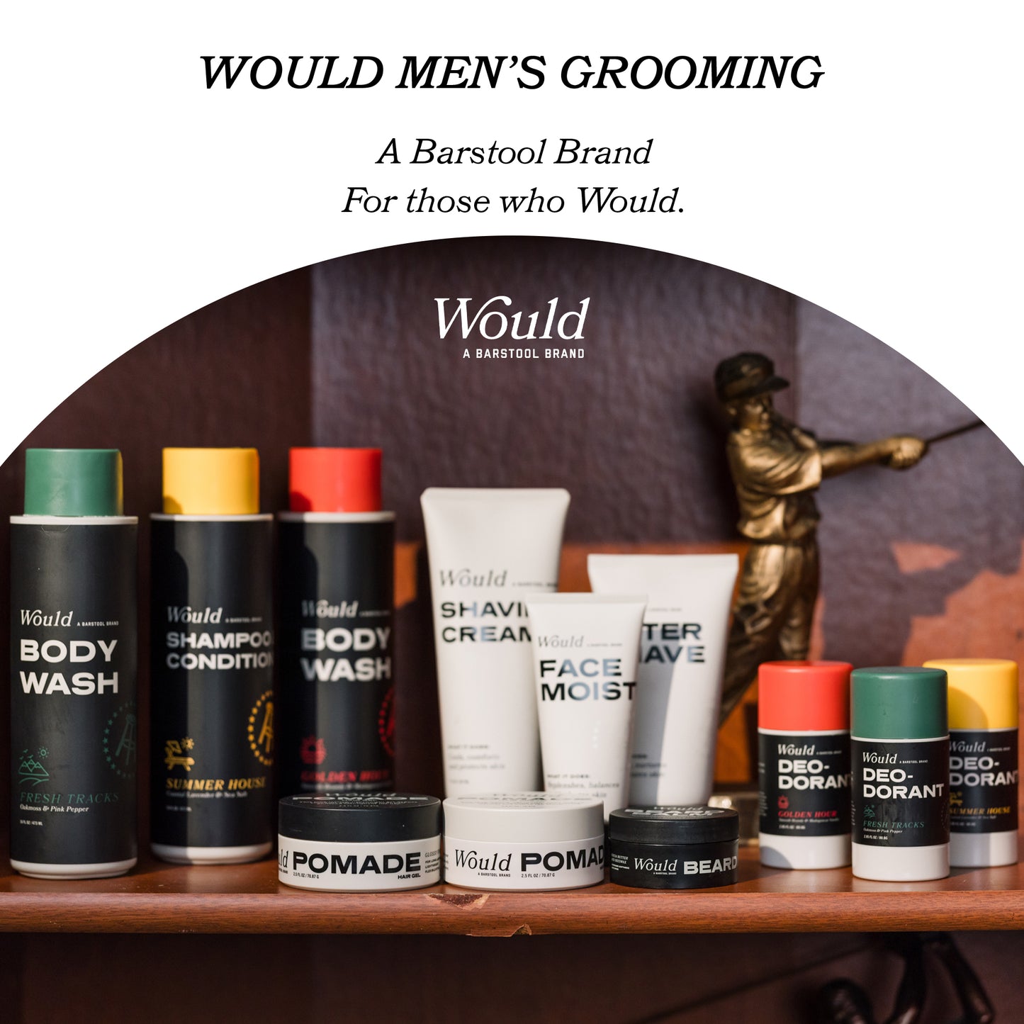 Would by Barstool Sports, Moisturizing Shampoo & Conditioner, Golden Hour, 16 oz, All Hair Types