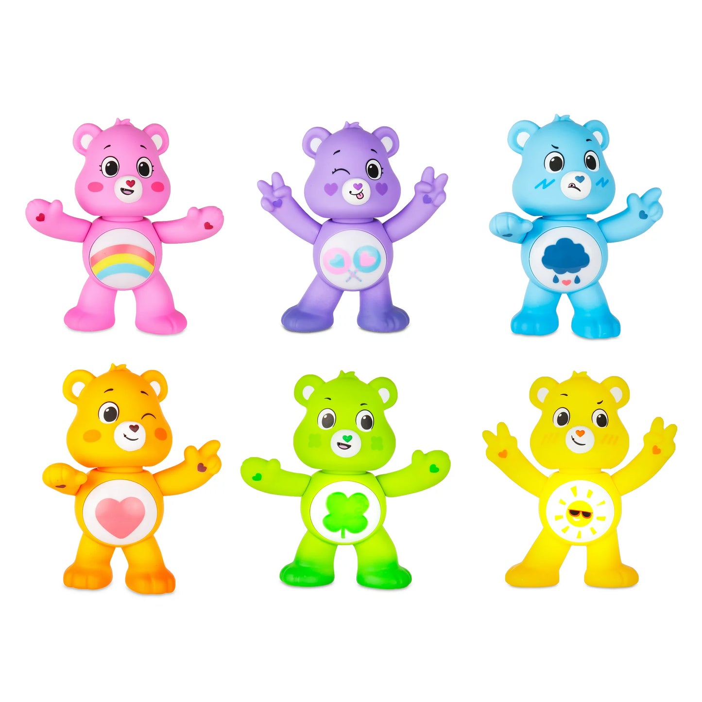 Care Bears - 5" Interactive Figure - Good Luck Bear - Your Touch Unlocks 50+ Reactions & Surprises!