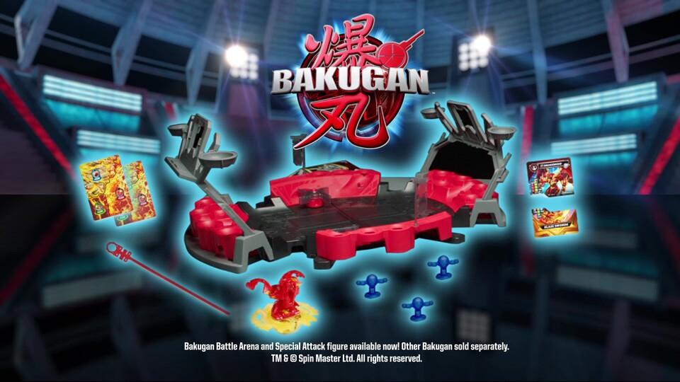 Bakugan Battle Arena Playset with Special Attack (Spinning) Dragonoid Action Figure