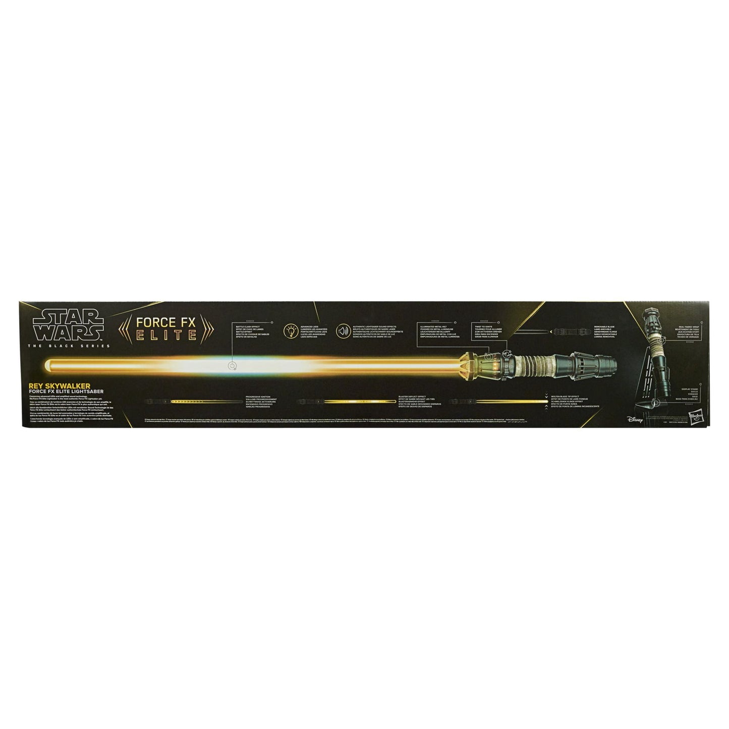 Star Wars The Black Series Rey Skywalker Force FX Elite Lightsaber with Advanced LEDs