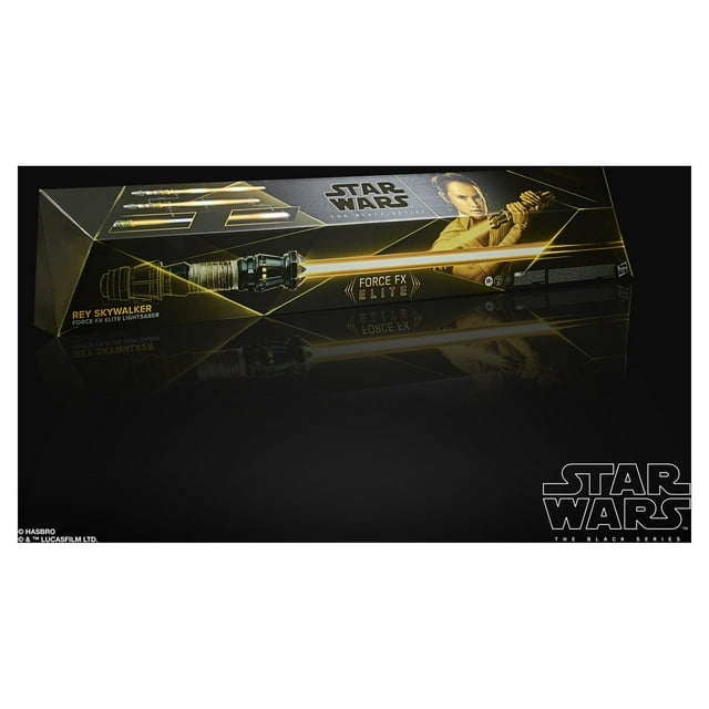 Star Wars The Black Series Rey Skywalker Force FX Elite Lightsaber with Advanced LEDs