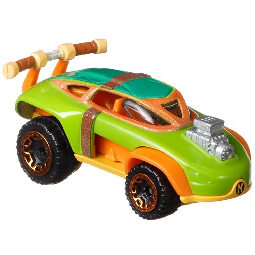 Hot Wheels Character Car Michelangelo Mutant Ninja Turtle 1:64 Scale