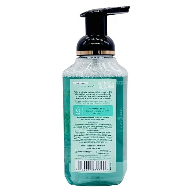 Scent Theory Nature-Inspired Foaming Hand Soap, Sea Moss and Water Mint, 11 fl oz