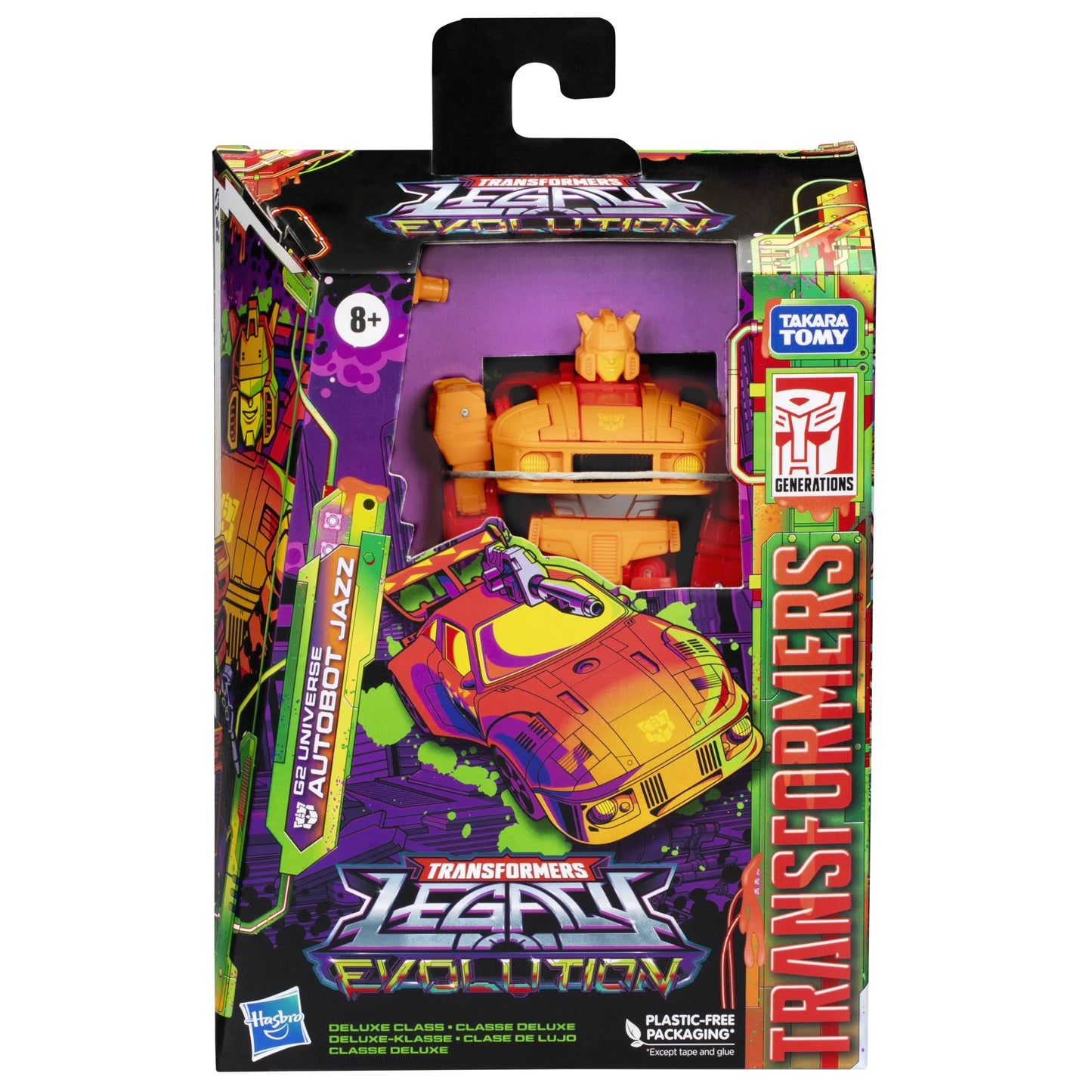 Transformers: Legacy Evolution G2 Universe Autobot Jazz Kids Toy Action Figure for Boys and Girls Ages 8 9 10 11 12 and Up (5.5”)