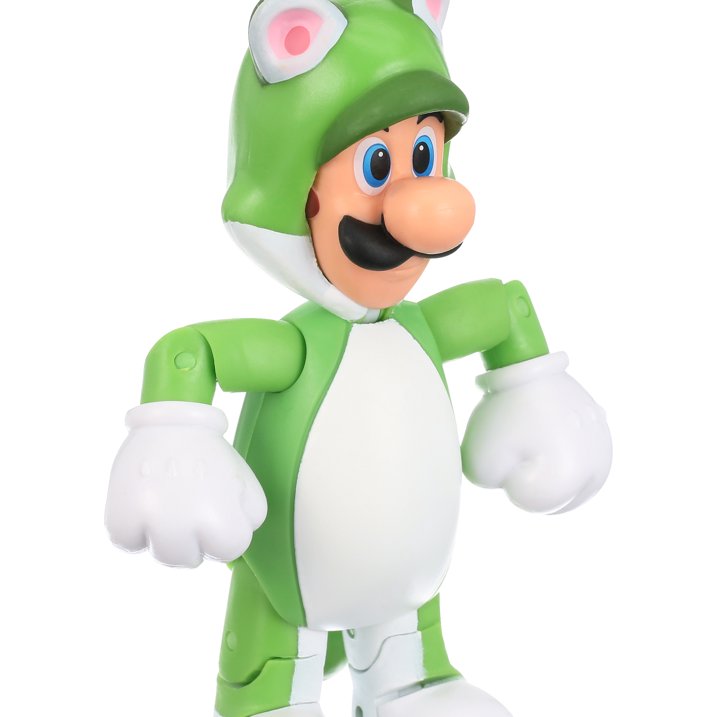 Nintendo Super Mario - Cat Luigi with Super Bell 4" Figure