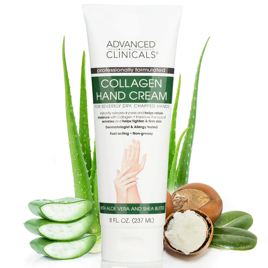 Advanced Clinicals Collagen Hand Cream 8 fl oz