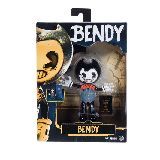 Bendy 5 inch Action Figure Bendy with 13 Points of Articulation and Book Accessory