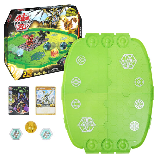 Bakugan Evo Neon Battle Arena, Exclusive Leonidas Bakugan, 2 Cards & BakuCores