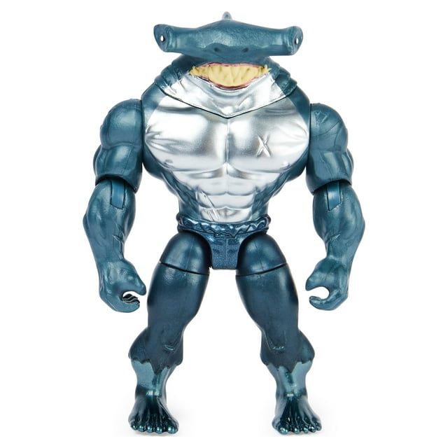 Batman 4-inch King Shark Action Figure with 3 Mystery Accessories, for Kids Aged 3 and up