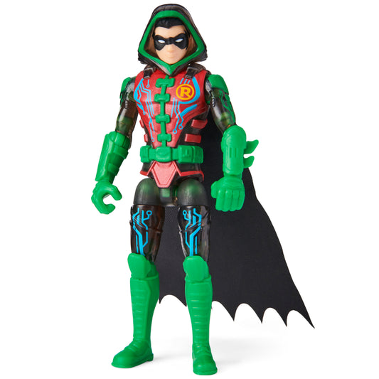 Batman 4-inch Robin Action Figure with 3 Mystery Accessories, for Kids Aged 3 and up