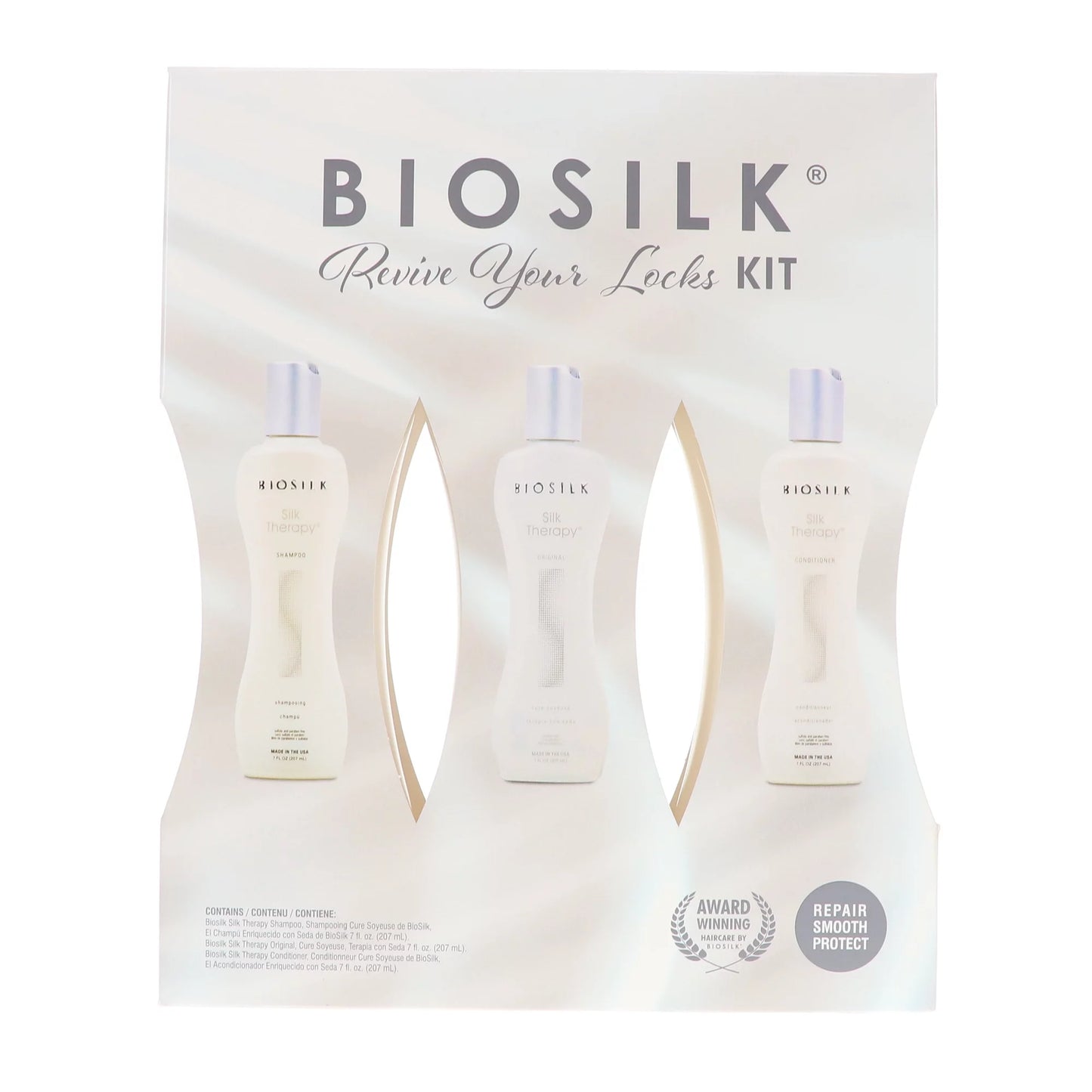 BioSilk Therapy Shampoo, Conditioner, Treatment