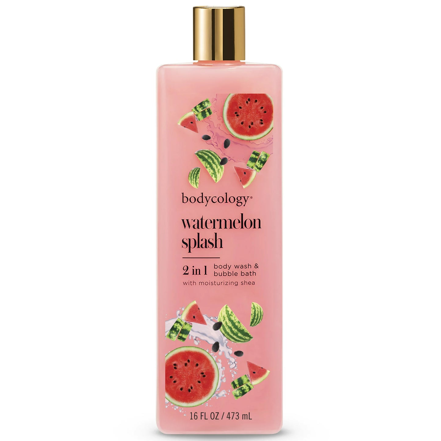 Bodycology Watermelon Splash 2n1 Body Wash & Bubble Bath, 16 oz