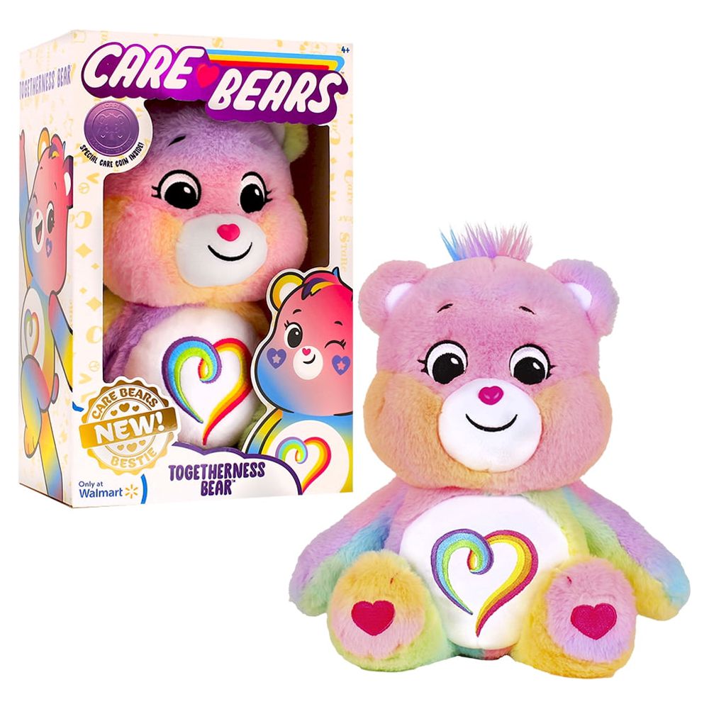 Care Bears 14" Plush - Togetherness Bear – Perfect Stuffed Animal Support Gift, Super Soft and Cuddly