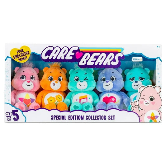 Care Bears 9" Plush Treasure Box 5 Pack Value Set