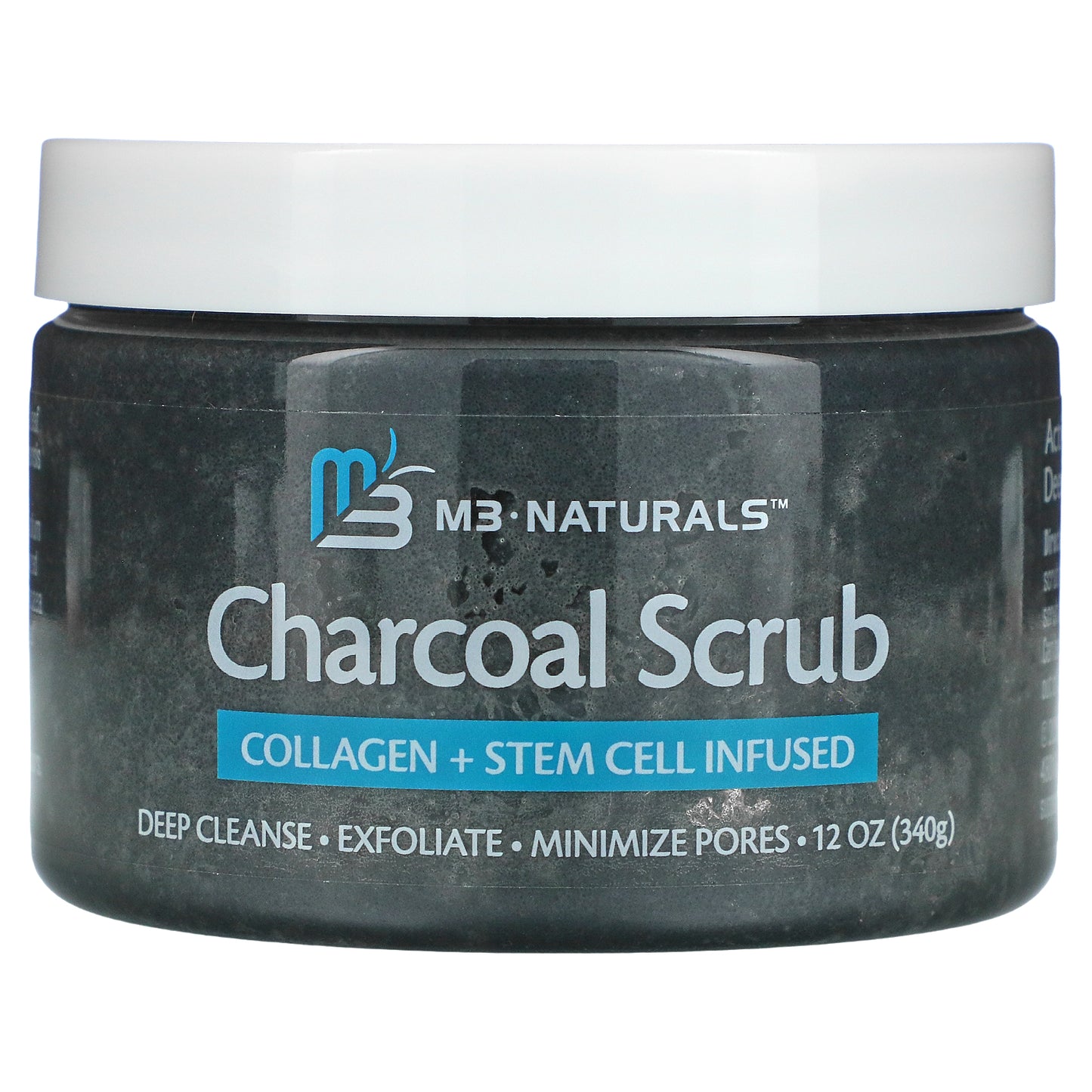 Charcoal Scrub, 12 oz (340 g), M3 Naturals