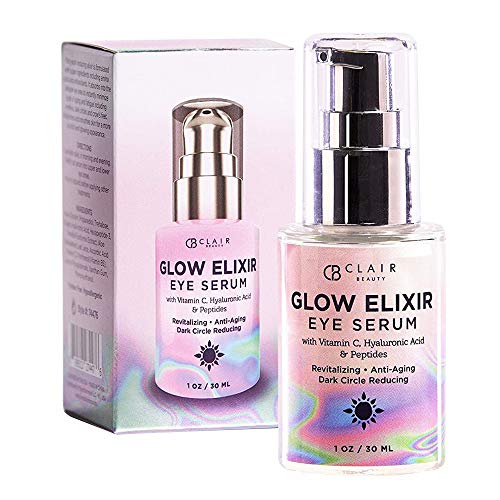 Glow Elixir Eye Serum With Vitamin C, Hyaluronic Acid & Peptides - Revitalizing,