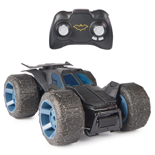 DC Comics, Batman Stunt Force Batmobile, Indoor Remote Control Car, Turbo Boost & Crazy Stunts, Collectible Super Hero Kids Toys for Boys and Girls 4+