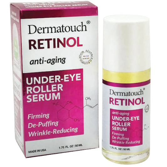 Dermatouch Retinol Under Eye Roller Serum for Dark Circles & Puffy Eyes, 1.75 fl Oz