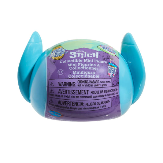 Disney Stitch Feed Me Collectible Mini Figures, Blind-Bag Capsule, Blue, Alien, Kids Toys for Ages 3 up