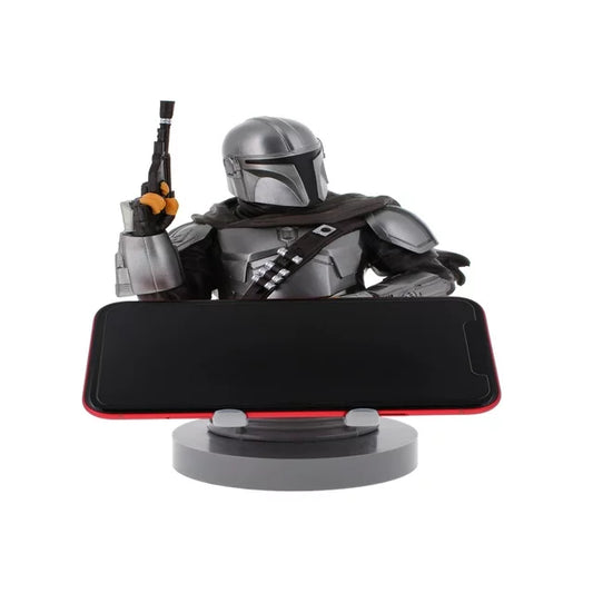 Exquisite Gaming: Star Wars: The Mandalarian - Original Mobile Phone & Gaming Controller Holder, Device Stand, Cable Guys, Licensed Figure