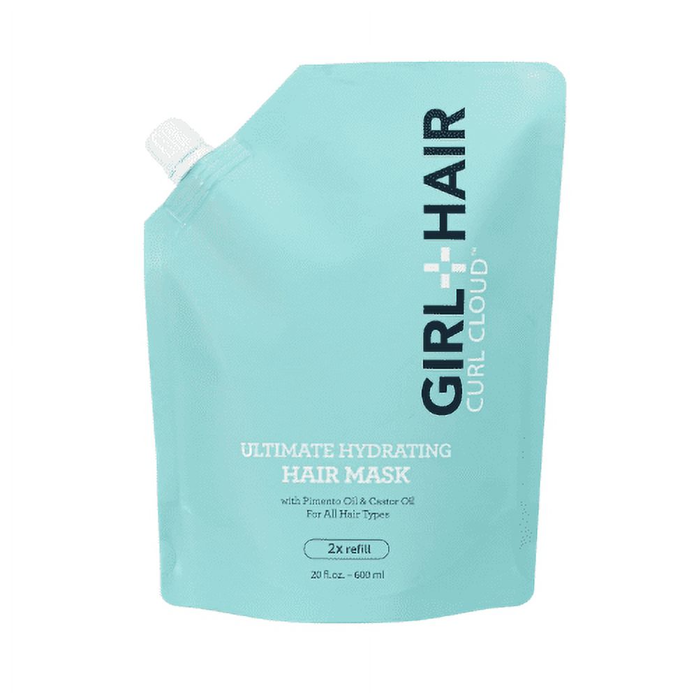 GIRL+HAIR Deep Conditioning Hair Mask Pouch | Hydrating Pimento Oil & Castor Oil For Dry, Damaged Hair | No Silicones or Parabens | New Eco-Friendly Package | 20 fl.oz